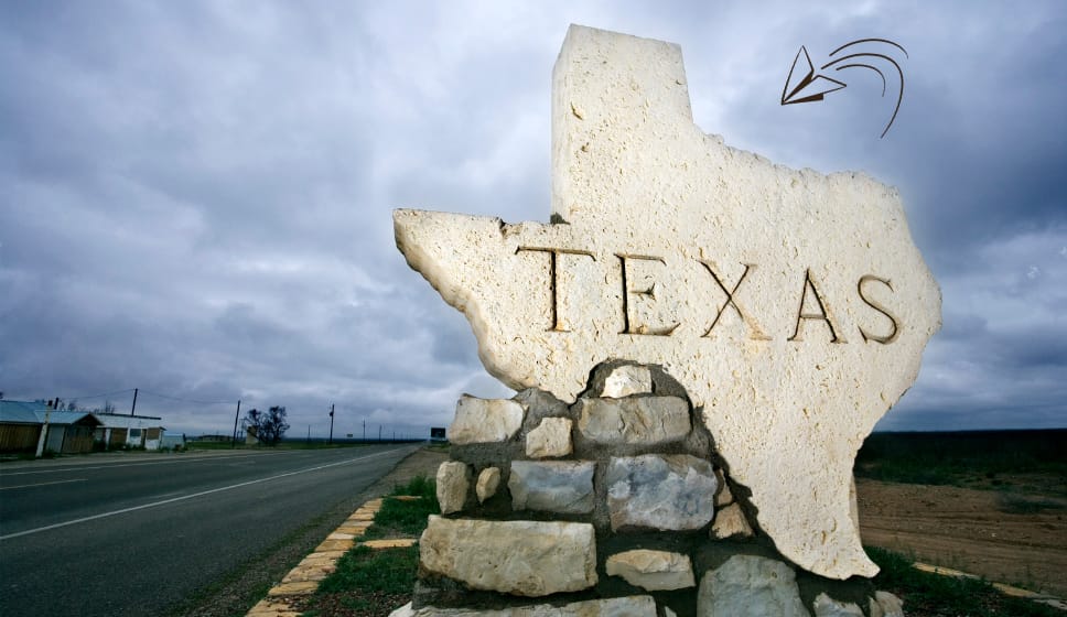 Stone sign in the shape of Texas, symbolizing
fair payroll loans and financial solutions for healthcare workers
in Texas.